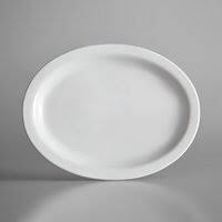 CH 840520N9 PLATTER 9.75" NARROW RIM EUROPEAN WHITE  2DZ/CS